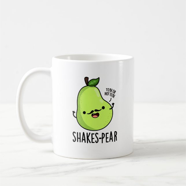 Shakes/Birne Funny Pear Fruit Pun Kaffeetasse (Links)