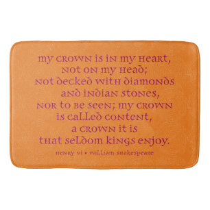 Shakespeare-Badmatte Badematte