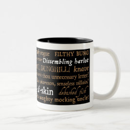 Shakespeare beleidigt Sammlung Zweifarbige Tasse