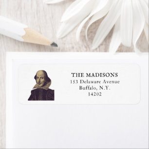Shakespeare Bookish Darstellend Arts Rücksendeadre