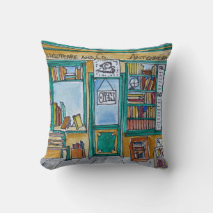 Shakespeare & Co. Buchhandlung  Seine, Paris Kissen