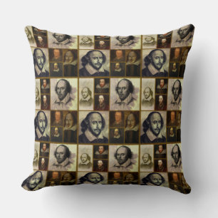 Shakespeare Collage Throw Kissen