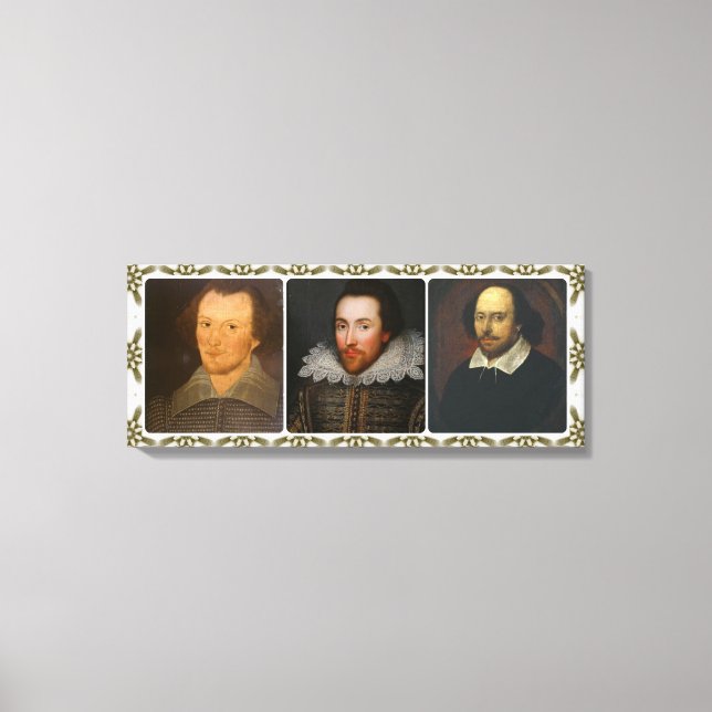 Shakespeare Collage Wrapped Canvas Print Leinwanddruck (Vorderseite)