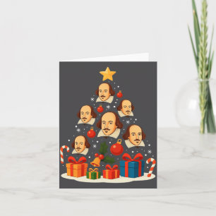 Shakespeare englische Literatur Weihnachtsbaum Xma Karte