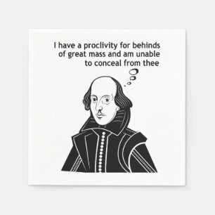 Shakespeare Funny Zitat Serviette