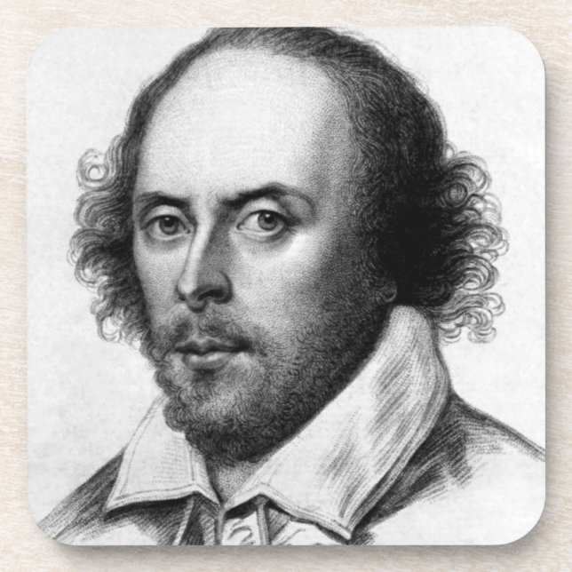 Shakespeare Getränkeküste Untersetzer (Vorderseite)