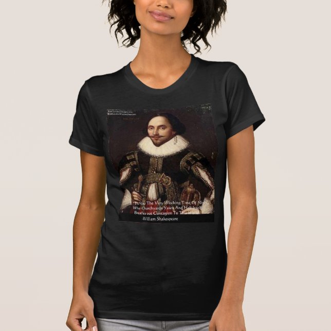 Shakespeare Halloween "Hölle-Ansteckung" Zitatgesc T-Shirt (Vorderseite)