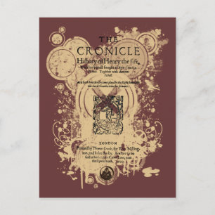 Shakespeare Henry / Quarto Front Piece Postkarte