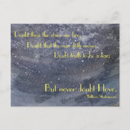 Shakespeare Inspiration Zitat Postkarte