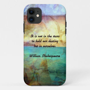 Shakespeare inspirierendes Zitat über das Schicksa Case-Mate iPhone Hülle