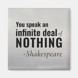 Shakespeare insult Existenzielles Speak NICHTS Magnet