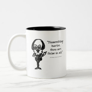 Shakespeare Insults Comedy of Errors Zweifarbige Tasse