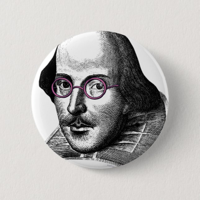 Shakespeare Lennon Button (Vorderseite)
