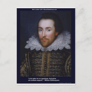 Shakespeare-Liebe/endlose Angebotskarten usw. Postkarte