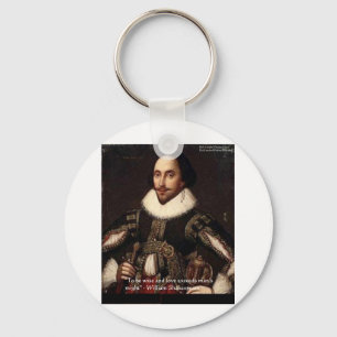 Shakespeare "Liebe/Might" Preisgeschenke & Karten Schlüsselanhänger