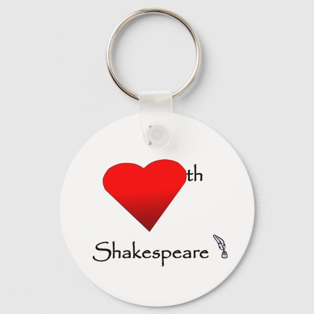 Shakespeare-Liebe Schlüsselanhänger (Vorderseite)