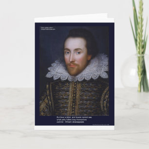 Shakespeare Liebes-/Blindzitat Auf Geschenkkarten  Karte