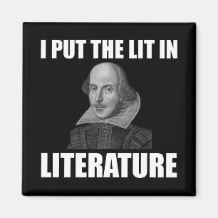 Shakespeare Literatur Fan Funny Funny Magnet
