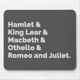 Shakespeare Plays I Mousepad