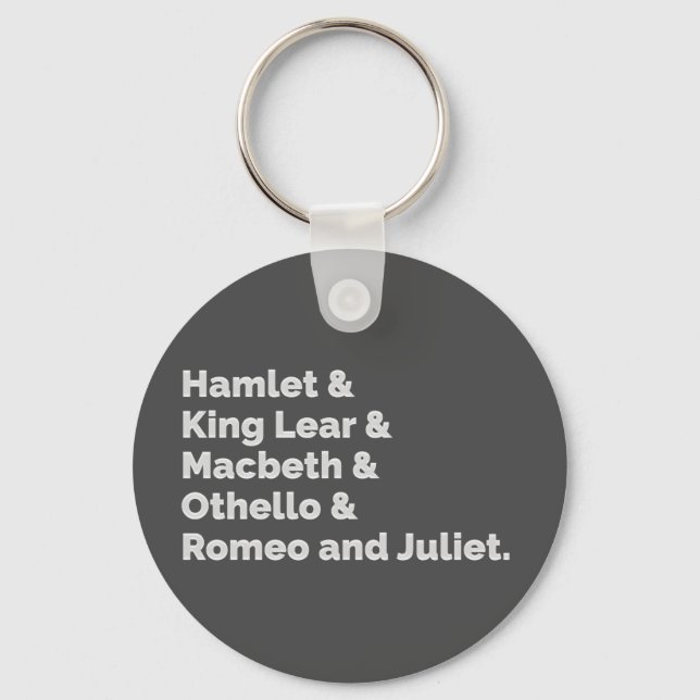 Shakespeare Plays I Schlüsselanhänger (Vorderseite)