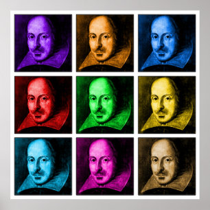 Shakespeare-Pop-Kunst Poster