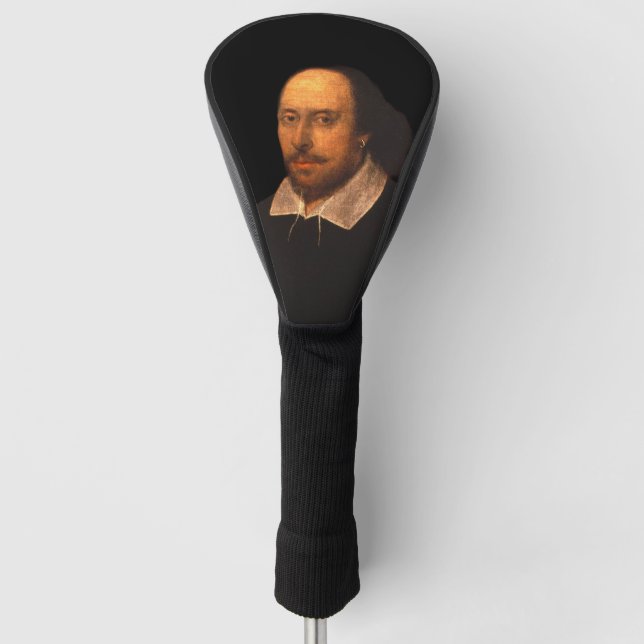 Shakespeare-Portrait Golf Headcover (Vorderseite)
