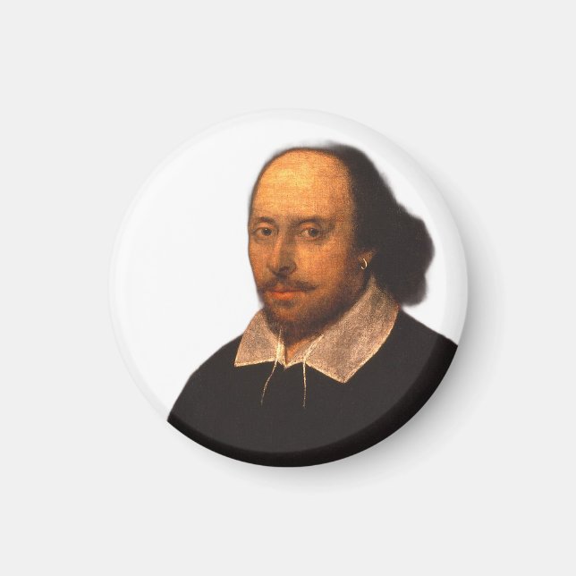 Shakespeare-Portrait Magnet (Vorne)