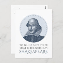 Shakespeare Portrait mit zu sein oder nicht zu zit