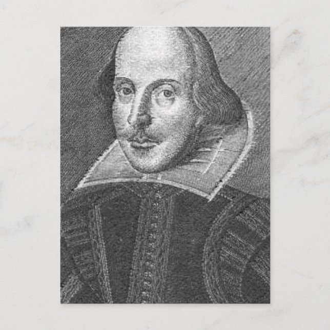 Shakespeare Postkarte (Vorderseite)