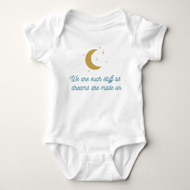 Shakespeare Quote Baby Bodysuit Baby Strampler (Vorderseite)