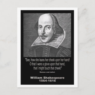 Shakespeare Quote ~ Romeo und Julia Postkarte