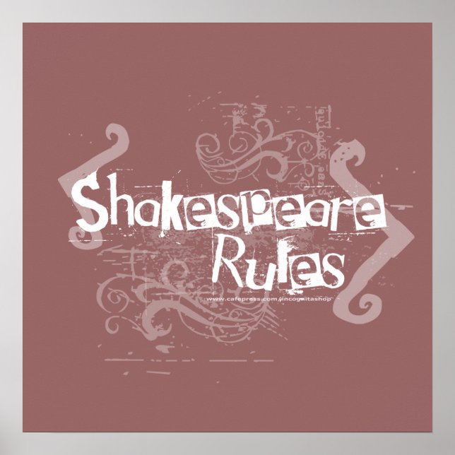 Shakespeare-Regeln Poster (Vorne)