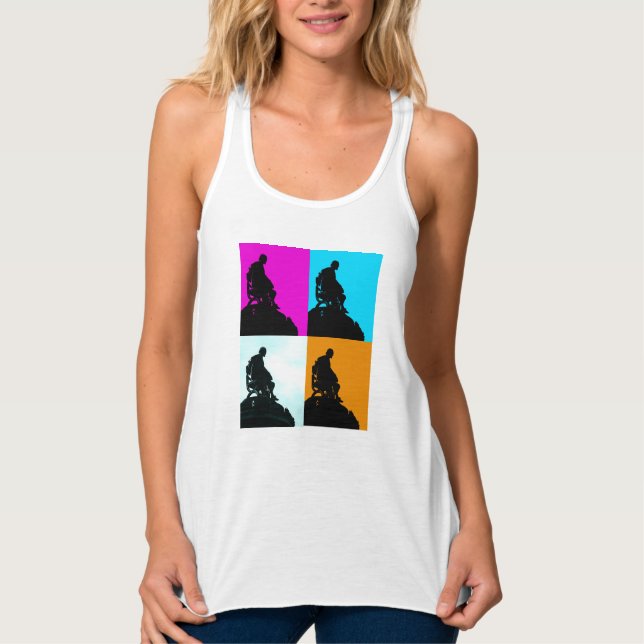 Shakespeare Skulptur Silhouette Tank Top (Vorderseite)