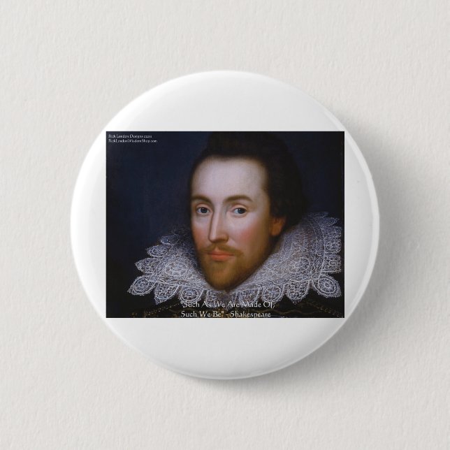 Shakespeare "So We Be" Zitate von Weisheit und T-S Button (Vorderseite)
