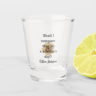 Shakespeare Sommer Zitat Dekoration für Zuhause Schnapsglas