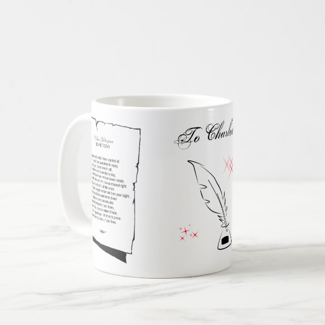 Shakespeare-Sonett 117 Kaffeetasse (Vorderseite Links)