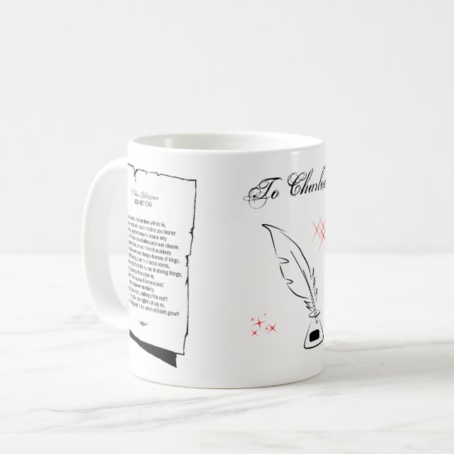Shakespeare Sonnet 115 Kaffeetasse (Vorderseite Links)