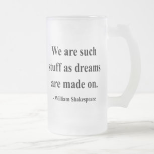 Shakespeare-Zitat 2a Mattglas Bierglas