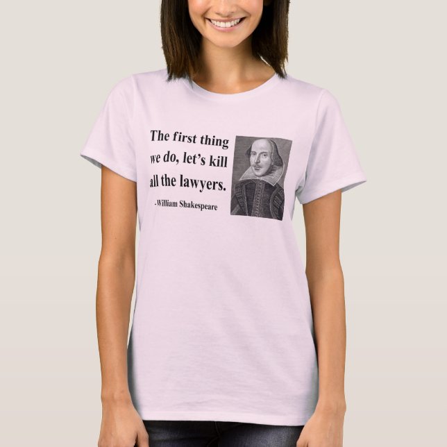 Shakespeare-Zitat 4b T-Shirt (Vorderseite)