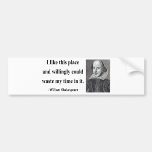 Shakespeare-Zitat 6b Autoaufkleber