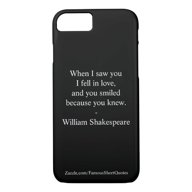 Shakespeare-Zitat - Ich bin in Liebe gefallen Case-Mate iPhone Hülle (Rückseite)