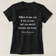 Shakespeare-Zitat - Ich verliebte mich