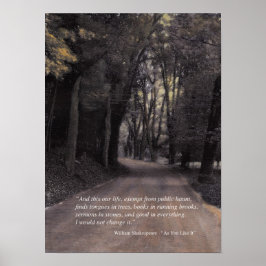 Shakespeare Zitat: In Buffalo Road Poster beilegen