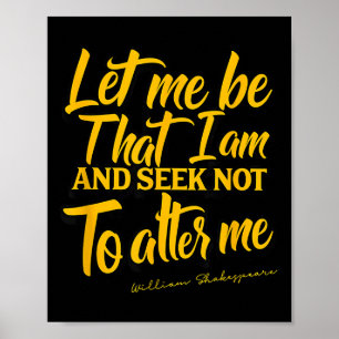 Shakespeare-Zitat Viel Lärm um nichts Geschenk The Poster