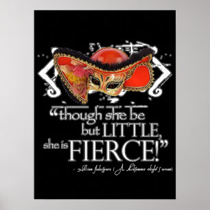 Shakespeare - Zitat zum Dream Fierce-Zitat der Som Poster