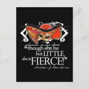 Shakespeare - Zitat zum Dream Fierce-Zitat der Som Postkarte