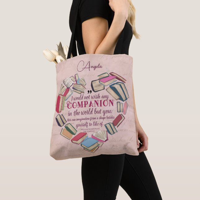 Shakespeare-Zitat zum Jubiläum des eleganten Buche Tasche (Von Nahem)