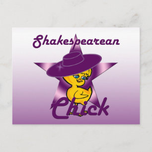 Shakespearean Chick #9 Postkarte