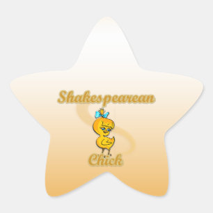 Shakespearean Chick Stern-Aufkleber