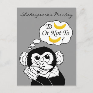 Shakespeares Affe Postkarte